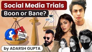 Media Trial in India and its impact on judicial system explained - Role of media in democracy | UPSC