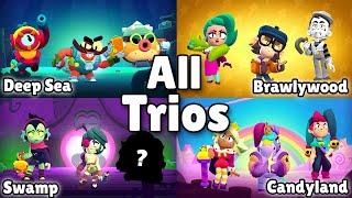 EVERY UPDATED TRIO IN BRAWL STARS | #Paintbrawl Update