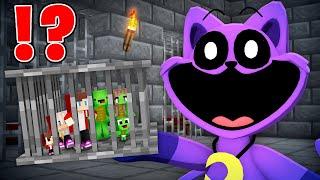 How JJ and Mikey Family Ended Up In CATNAP Tiny PRISON in Minecraft - Maizen