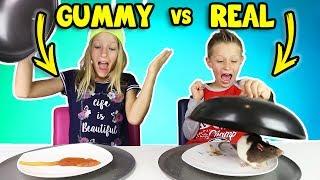 GUMMY vs REAL FOOD 4!!!