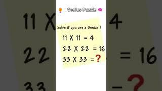 Can You Solve This Genius Math Puzzle?  | #Shorts #MathPuzzle #BrainTeaser #GeniusChallenge