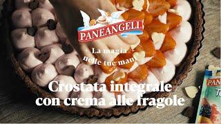 Crostata integrale con crema alle fragole