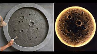 Making your own moon is very easy with cement