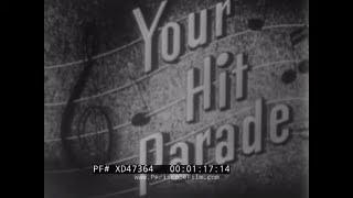 " YOUR HIT PARADE "  OCTOBER 16, 1954 MUSICAL TV SHOW w/ RAYMOND SCOTT   LUCKY STRIKE ADS XD47364