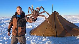 Camping on Frozen Ocean - 6 Days Fishing for King Crab & Hunting Ptarmigan