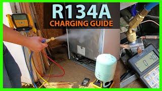 How To Recharge Freezer or Refrigerator - Adding Refrigerant or Freon to R134A  Appliance