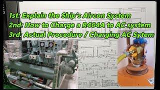 How to charge ships air-conditioning unit R404A unitor | makinista |marino |barko |kalecky