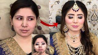 Soft Nikah and engagement makeup tutorial || walima bridal makeup || Blush with Amna