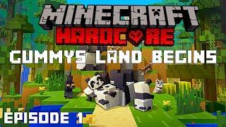 Gummyoshi Land Begins... | Minecraft Hardcore Playthrough Episode 1