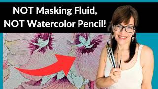 NOT Masking Fluid - This Watercolor Trick is a Game Changer for Fine Lines!