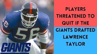 The NFL Draft CONTROVERSY Between Lawrence Taylor and the New York Giants