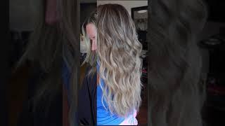 Handtied hair extension transformation