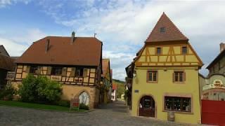 FRANCE villages with colourful half-timbered houses in the northeast