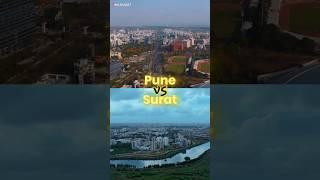 Pune vs Surat | Gujrat & Maharashtra Cities Skyscrapers View #shorts #surat #pune