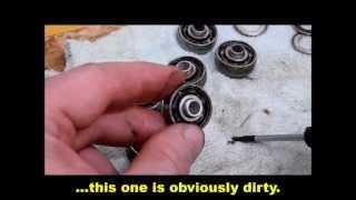 How to clean / refurbish the ball bearings of your skikes. (Tutorial 008)