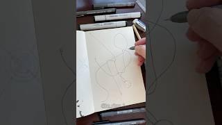 Speed Drawing Stickman Aira Shiratori  #dandadan #airashiratori #okarun #shorts #stickman #sketch