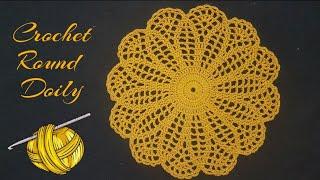 Quick and Easy Crochet doily Pattern | English Tutorial