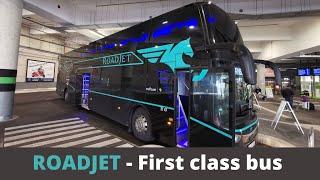 ROADJET - The First Class long distance bus in germany!  Luxury bus ride