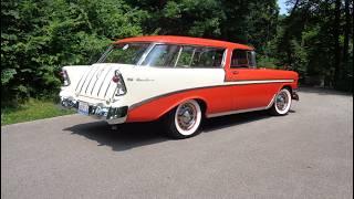 1956 Chevrolet Nomad Station Wagon 265 V8 Red / Beige & Ride on My Car Story with Lou Costabile