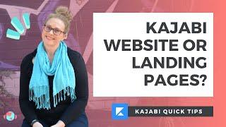 Kajabi Tutorial For Beginners: Website Pages or Landing Pages? Make the Right Choice!