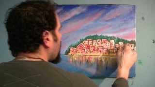 The Loaded Brush Joe Riso  Time-lapse painting 'Spanish Island'