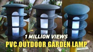 DIY Outdoor Garden Lamp from PVC | Decorative Light for Home