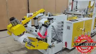 Folding rolling bag making machine