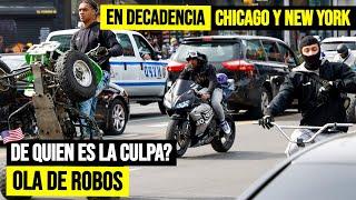 ¡TENSIÓN en NEW YORK y CHICAGO.! ¿Cada vez hay más ROBOS en MOTOS y en AUTOS?