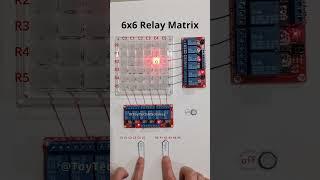 6x6 Relay-Controlled LED Matrix