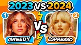 ⬆️ SAVE ONE DROP ONE ⬇️ 2023 vs 2024 Top Songs  | Music Quiz