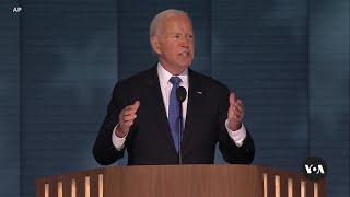 At Democratic National Convention, Biden endorses Harris, burnishes his legacy | VOANews