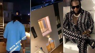 Burna Boy Flaunts His New House, Rolls Royce And Ferrari