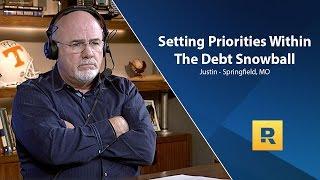 How To Set Priorites In The Debt Snowball