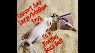 DIY - Convert a Topwater Frog to a Floating Buzzbait