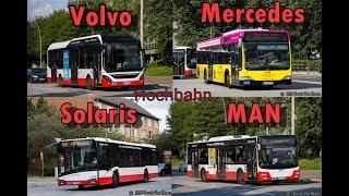 Hochbahn Busse VOLVO Plug in + NEW SOLARIS