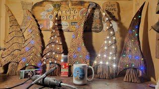 Cristmas trees made from fence boards. How to.