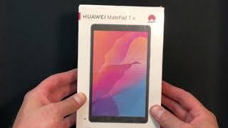 Распаковка Huawei Matepad T8 LTE 2/16Gb Deepsea Blue