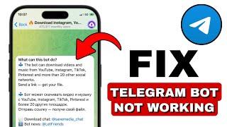 HOW TO FIX TELEGRAM BOT NOT WORKING - 2024