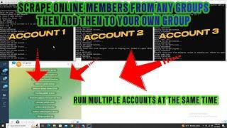 How to Scrape Online Members from Any Telegram Group then add them to your group