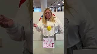 Lemon quarter challenge at the office PART 2  #lemon #mango #tomato #orange #money
