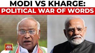 PM Modi and Congress President Kharge Engage in Political War of Words | India Today