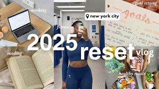 realistic new year reset (1 hour long) easy meals, vision board, cleaning, workouts, journal setup