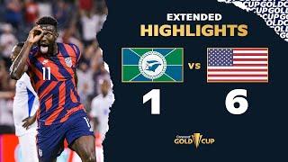 Extended Highlights: Martinique 1-6 USA Gold Cup 2021