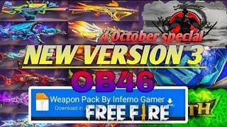 OB46 V-3 EVO GUNSKIN GLITCH FILEff glitch fileglitch file for free fire maxfree fire glitch file