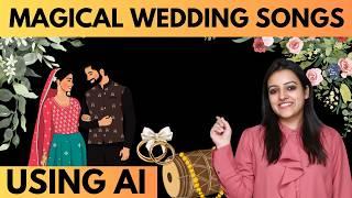 Create unique wedding songs using Free AI music generator Tool Suno AI | Ai music |Ritika AI | Hindi