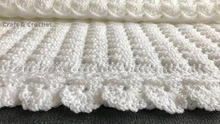 Easy crochet baby blanket /craft & crochet blanket pattern 2707