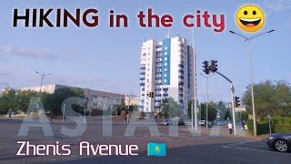 Astana Tour Kazakhstan- Afternoon Walk Along Zhenis Avenue|vlog de facto