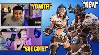 Streamers React To *NEW* "FYRA & JAEGER" SKIN!! (Fortnite BR Moments)