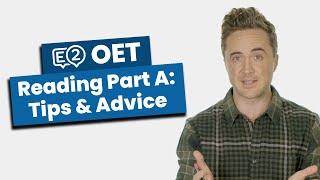 OET Reading Part A - Tips & Advice