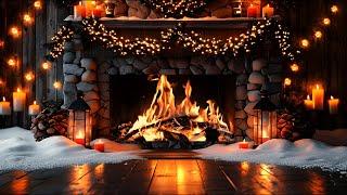 Cozy Christmas Fireplace 4K with Relaxing Crackling Fire Sounds to Unwind and Relax at Home